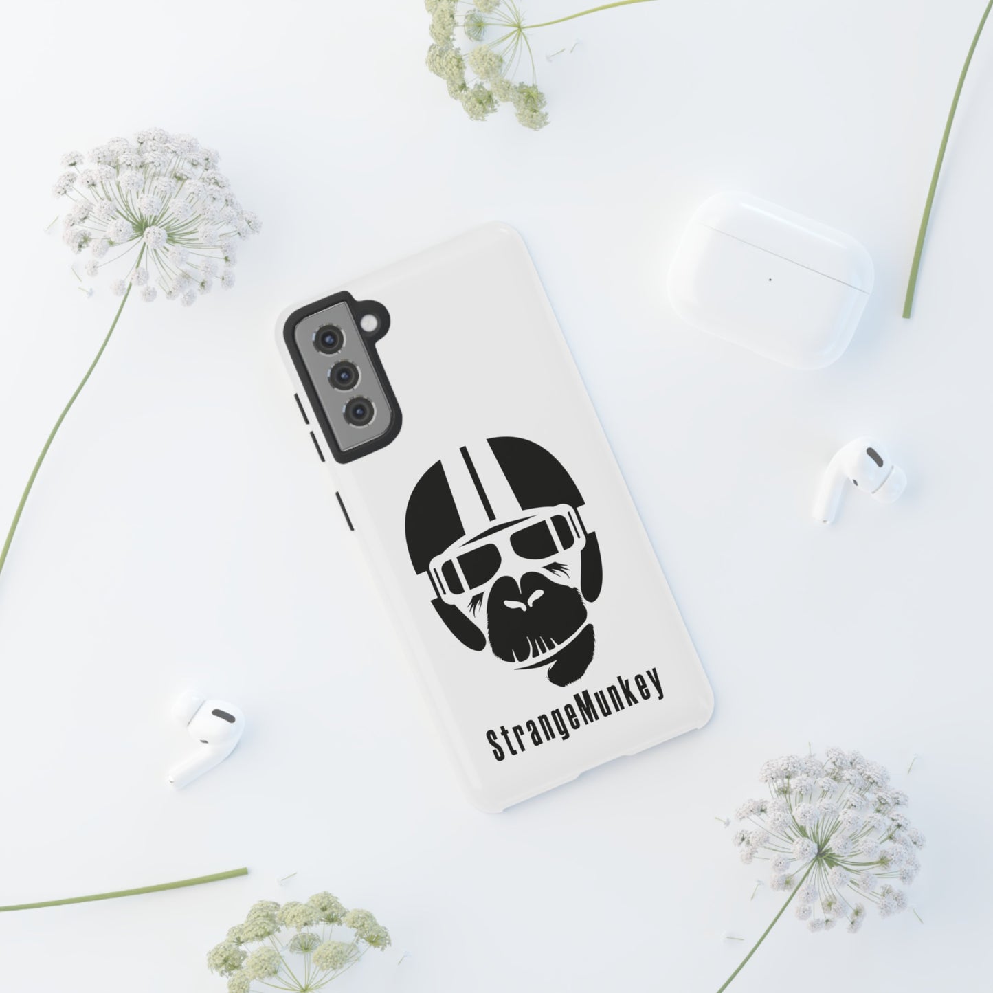 StrangeMunkey Tough Phone Case - WHITE