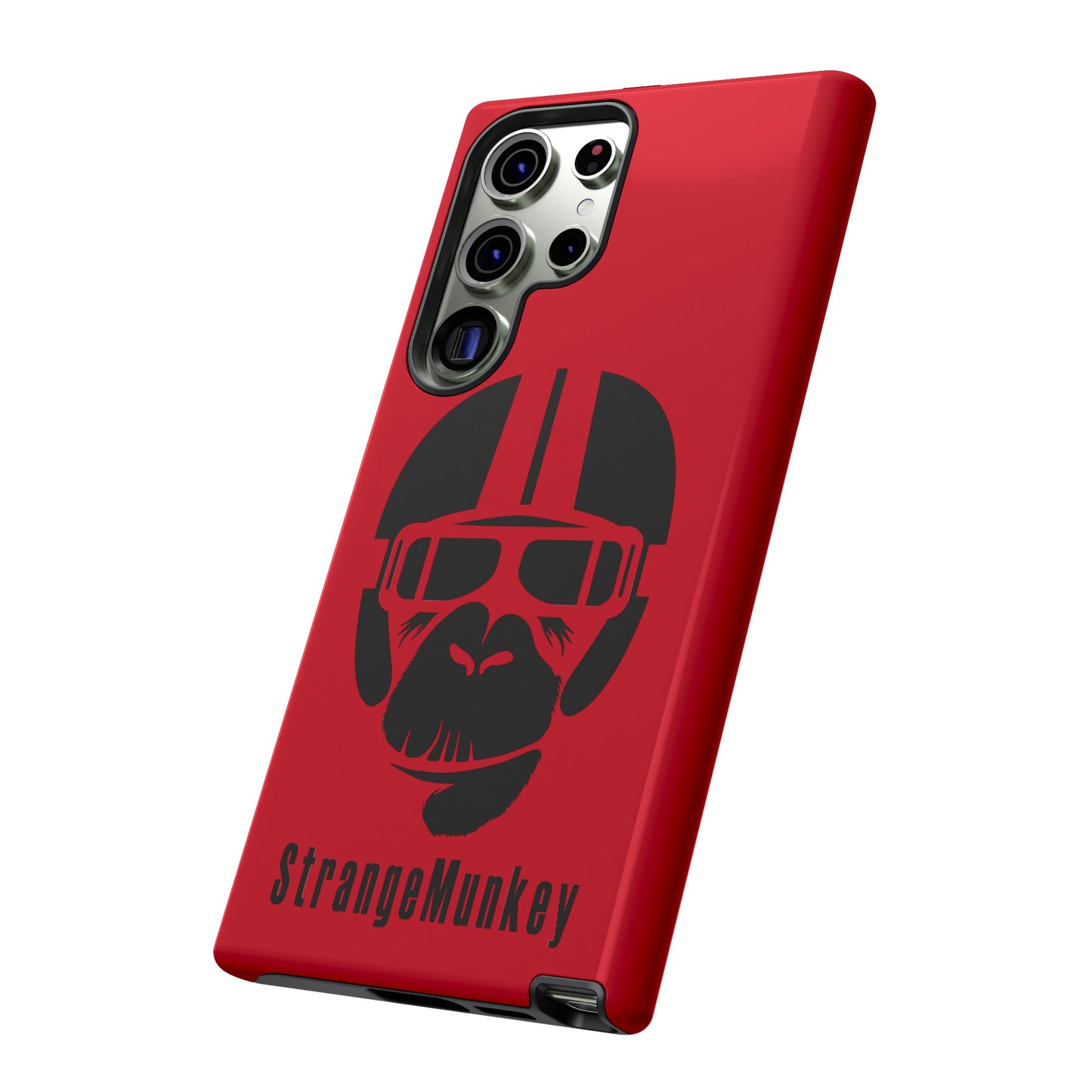 StrangeMunkey Tough Phone Case - DARK RED