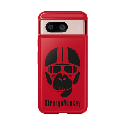 StrangeMunkey Tough Phone Case - DARK RED