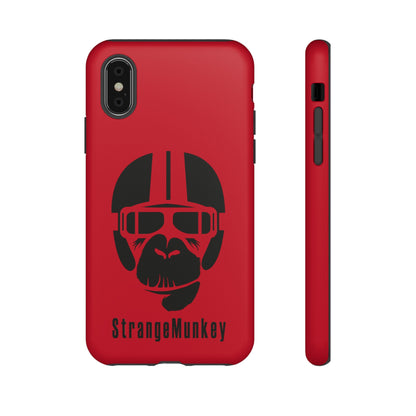 StrangeMunkey Tough Phone Case - DARK RED