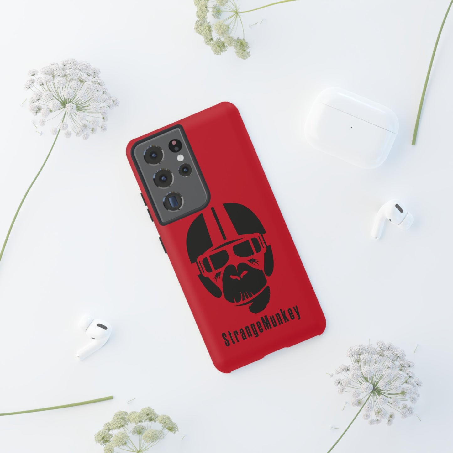 StrangeMunkey Tough Phone Case - DARK RED