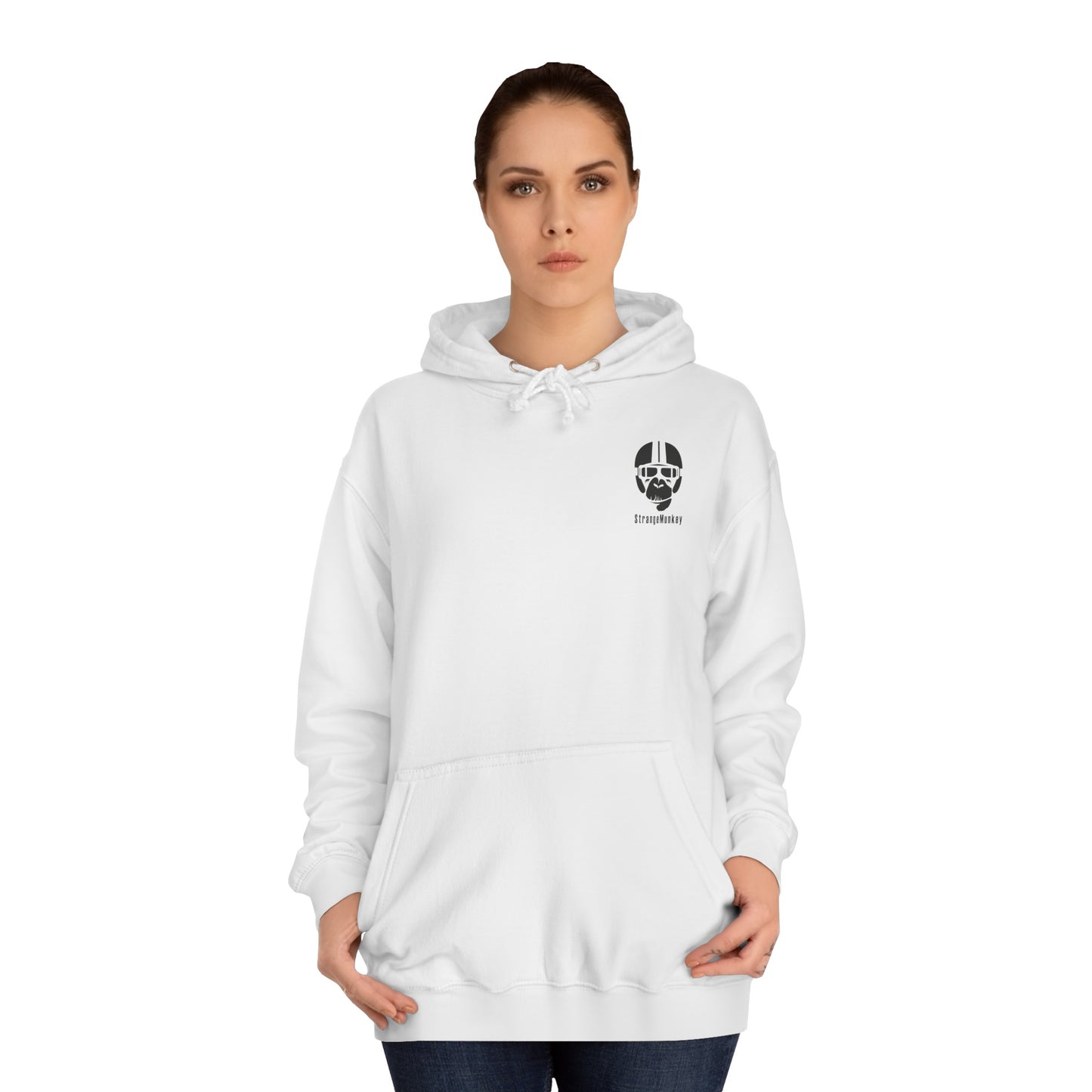 StrangeMunkey Original Front Logo - Unisex College Hoodie