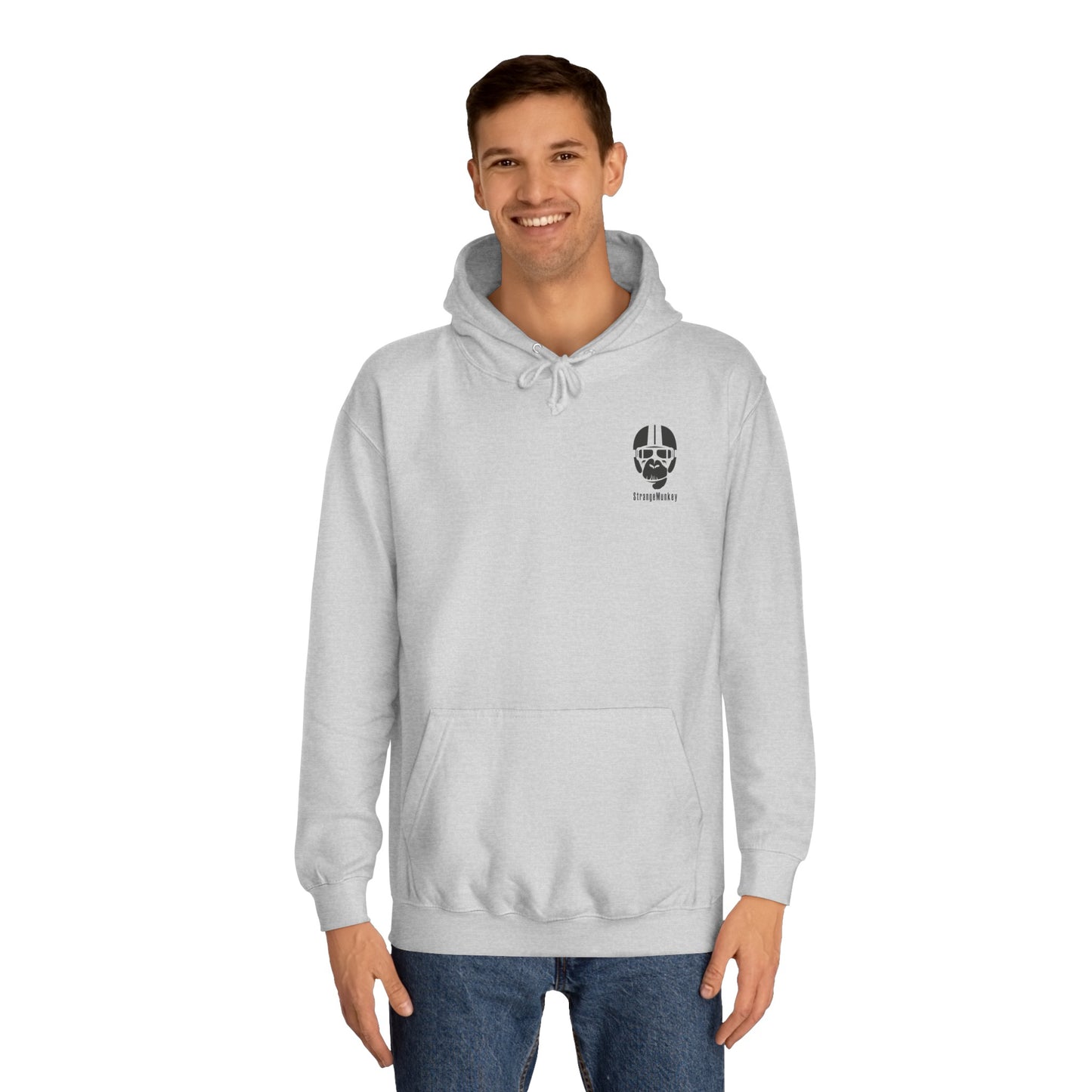 StrangeMunkey Original Front Logo - Unisex College Hoodie