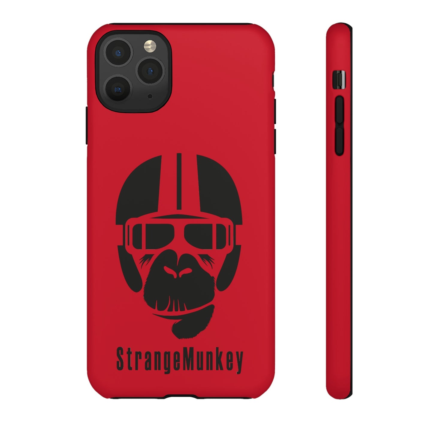 StrangeMunkey Tough Phone Case - DARK RED