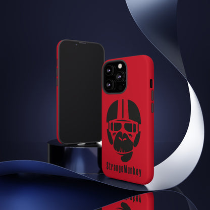 StrangeMunkey Tough Phone Case - DARK RED