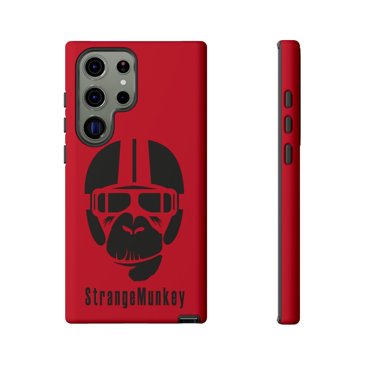 StrangeMunkey Tough Phone Case - DARK RED