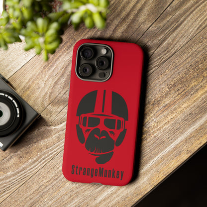 StrangeMunkey Tough Phone Case - DARK RED