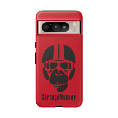 StrangeMunkey Tough Phone Case - DARK RED