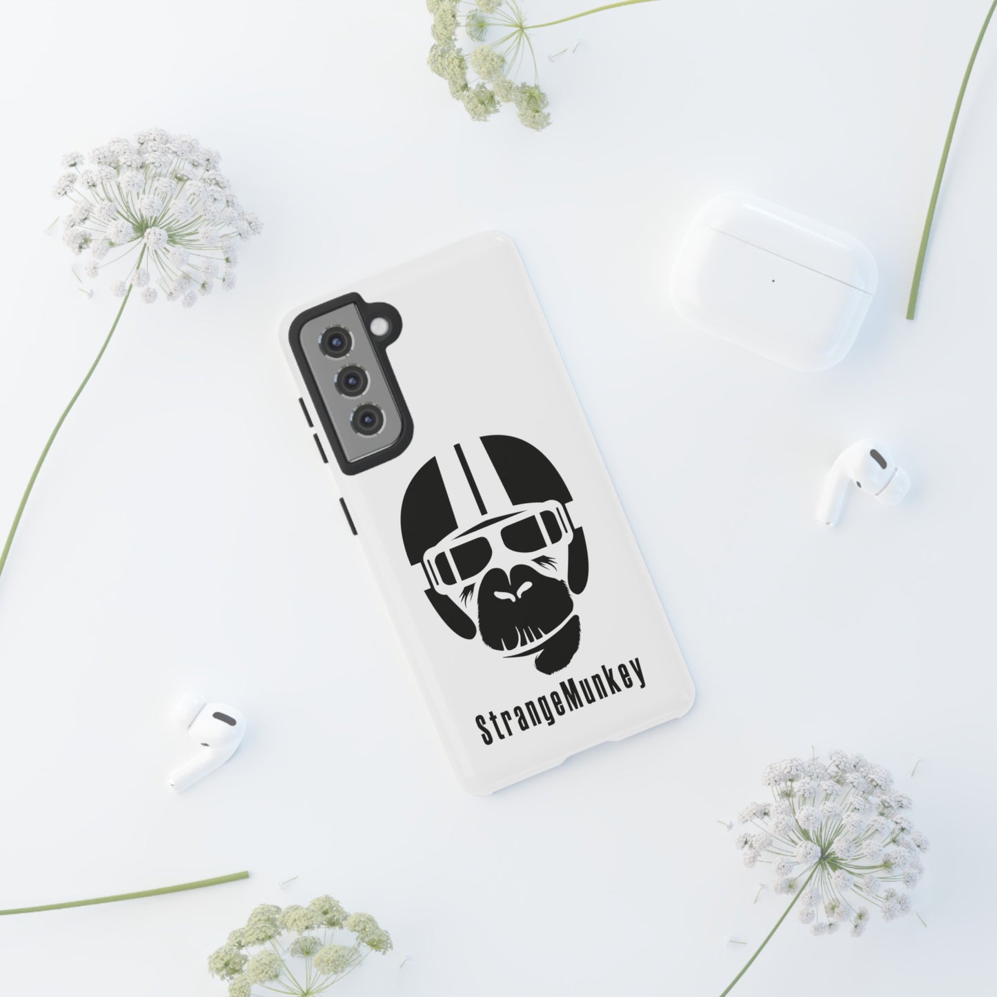 StrangeMunkey Tough Phone Case - WHITE