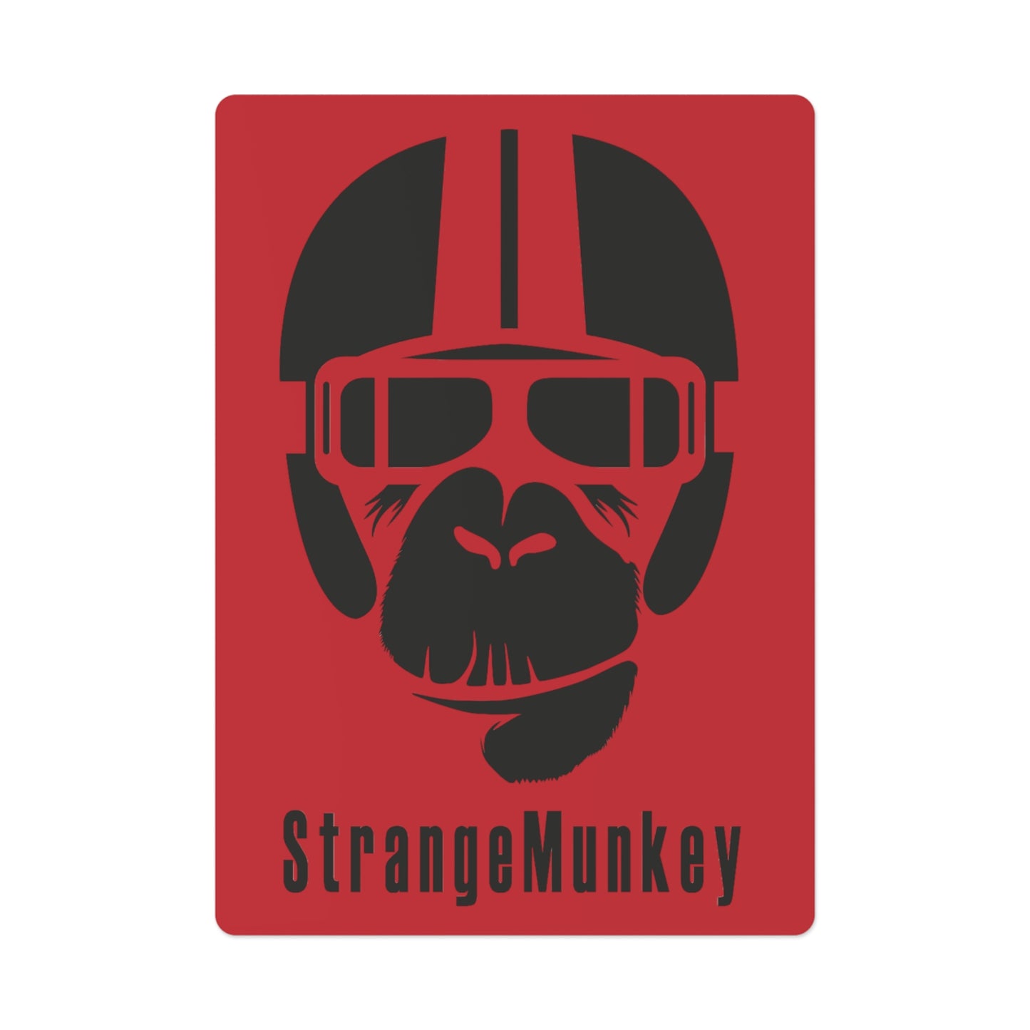 StrangeMunkey Original Poker Cards - DARK RED