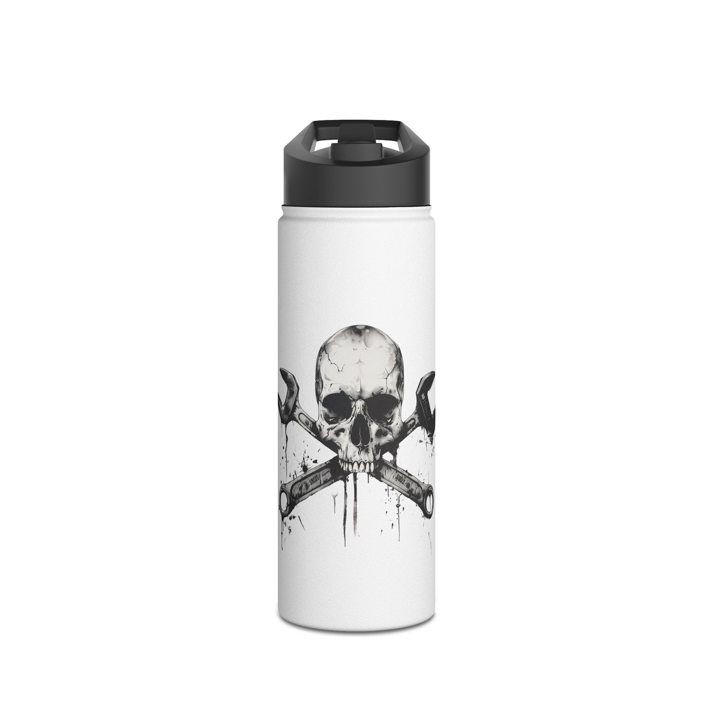 Spanner Bones Stainless Steel Water Bottle, Standard Lid