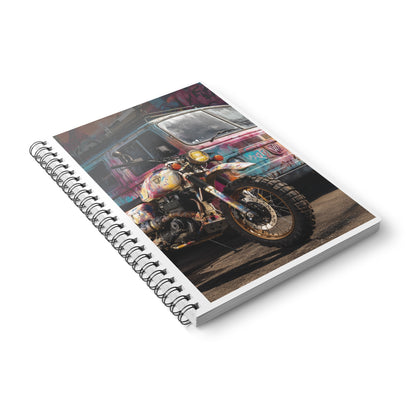 Vibrant Graffiti Wirobound Notebook, Ideal for Artists, Note-Takers, School, Gifts, Daily Journaling