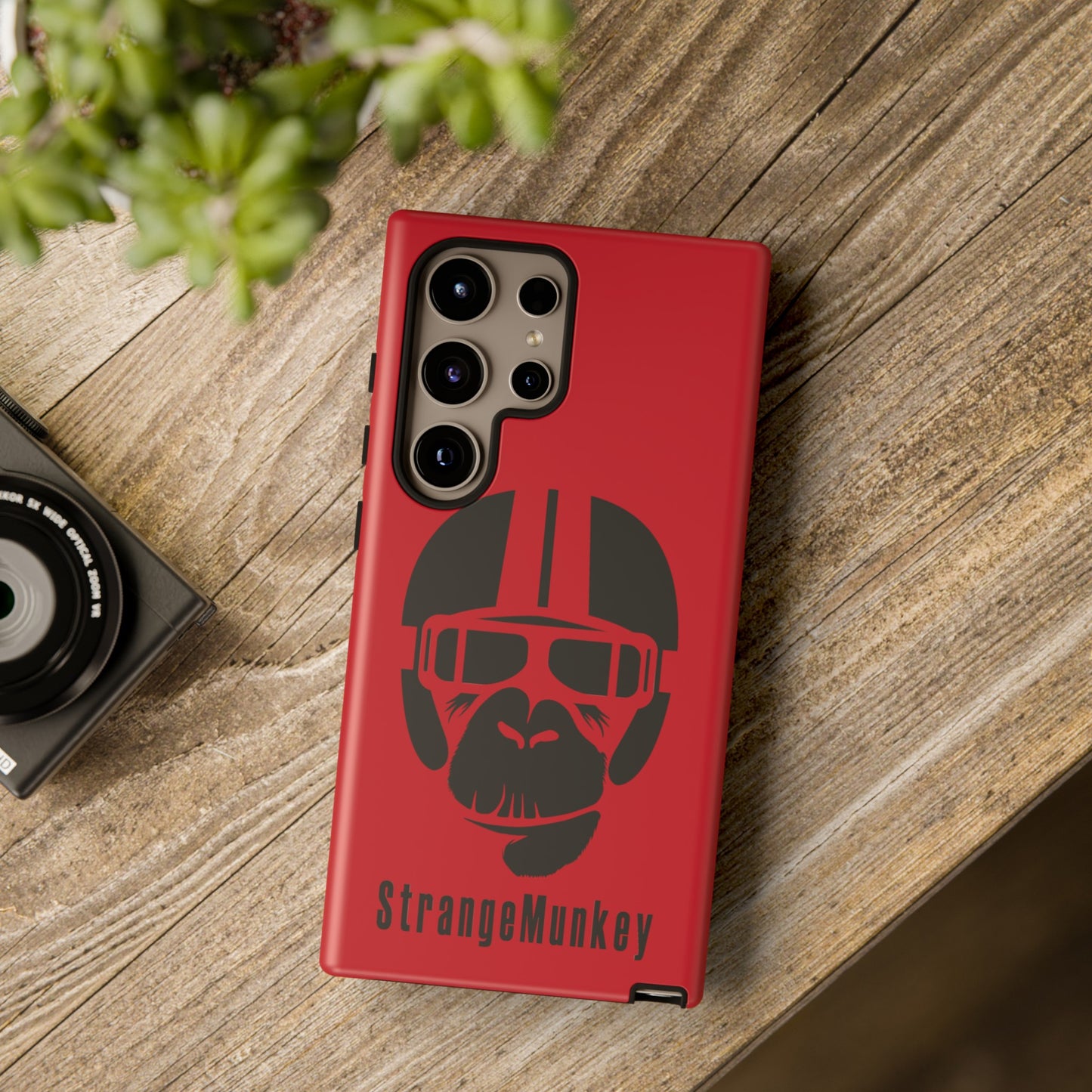 StrangeMunkey Tough Phone Case - DARK RED