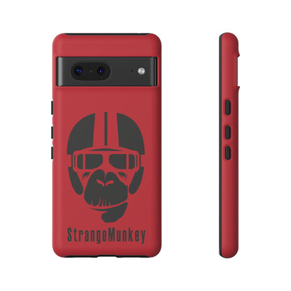 StrangeMunkey Tough Phone Case - DARK RED