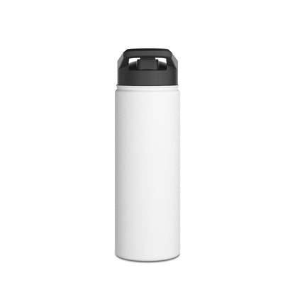 StrangeMunkey Stainless Steel Water Bottle, Standard Lid WHITE