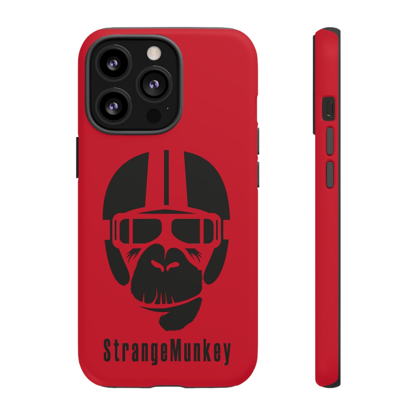 StrangeMunkey Tough Phone Case - DARK RED