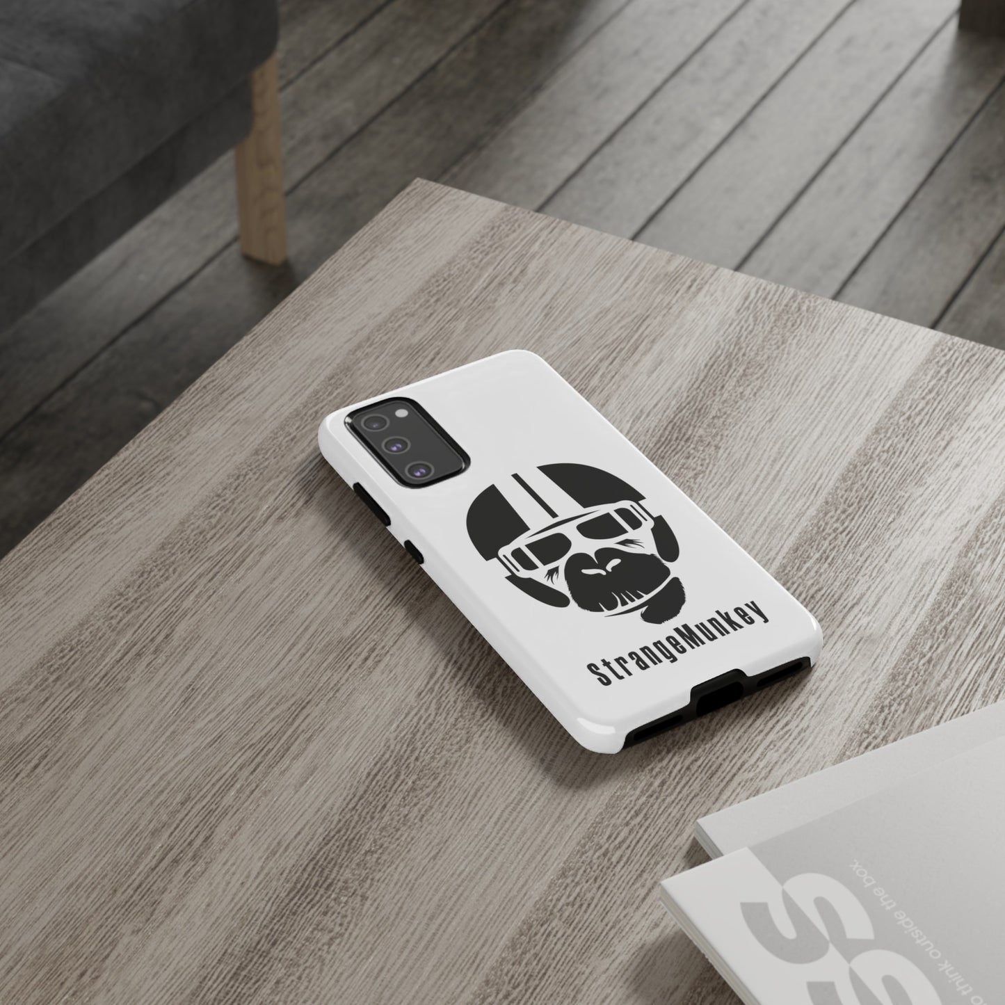 StrangeMunkey Tough Phone Case - WHITE