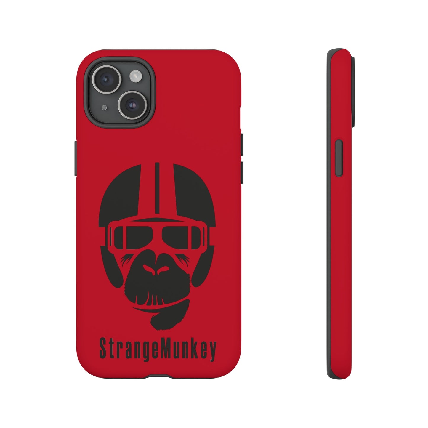 StrangeMunkey Tough Phone Case - DARK RED