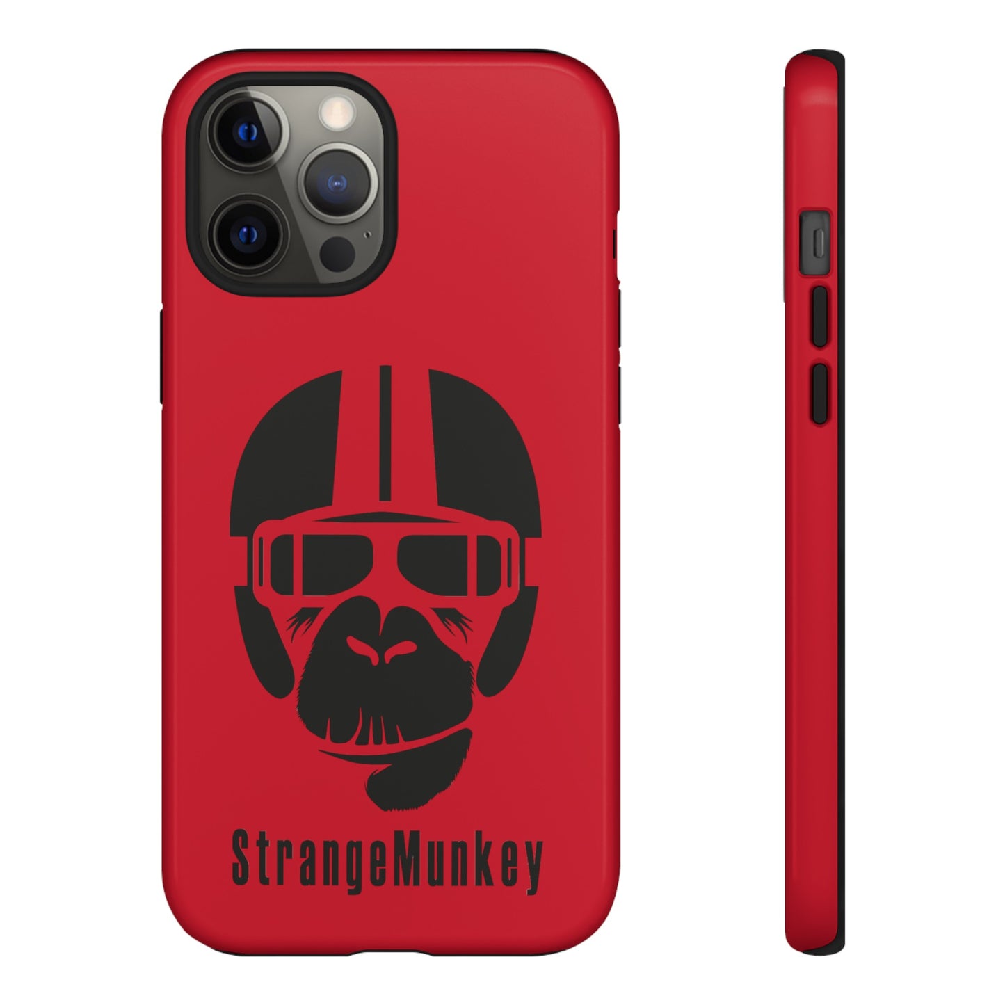 StrangeMunkey Tough Phone Case - DARK RED