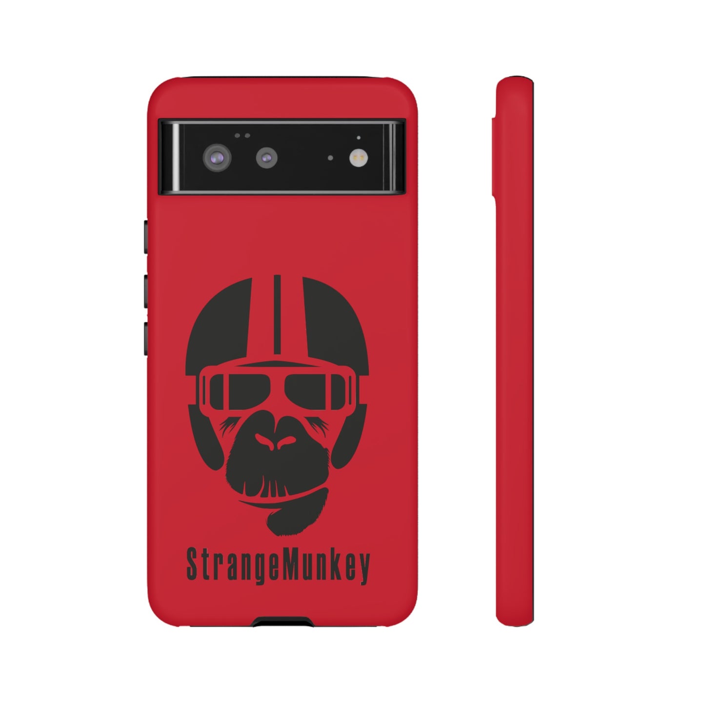 StrangeMunkey Tough Phone Case - DARK RED