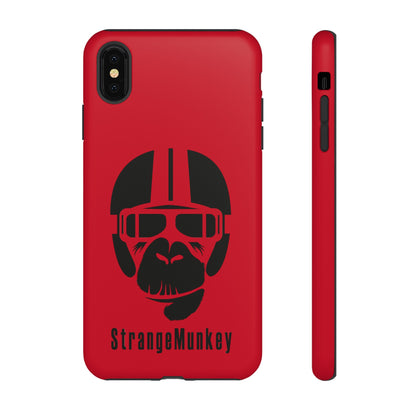 StrangeMunkey Tough Phone Case - DARK RED