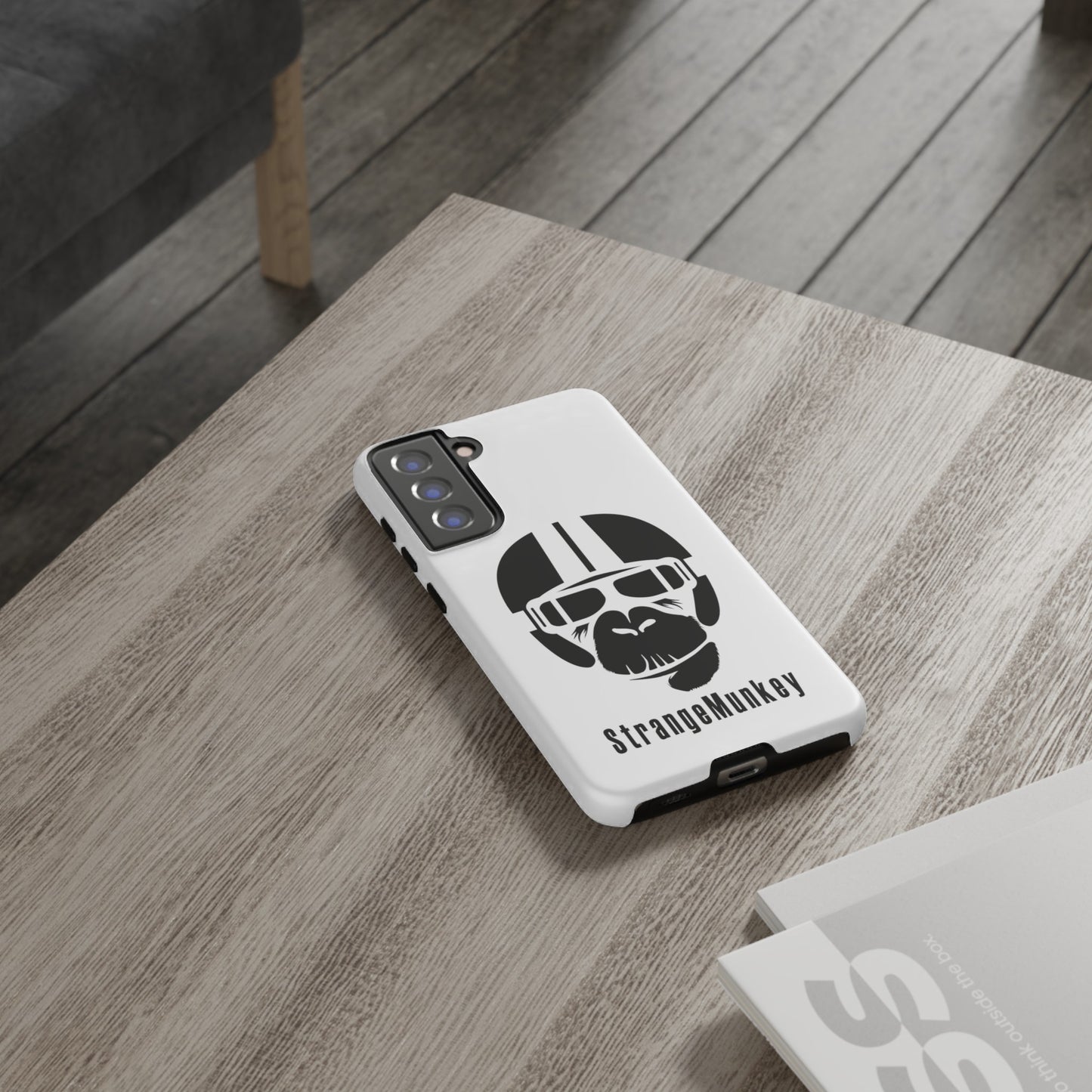 StrangeMunkey Tough Phone Case - WHITE