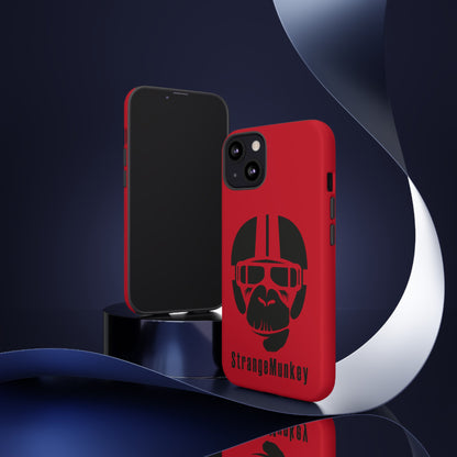 StrangeMunkey Tough Phone Case - DARK RED