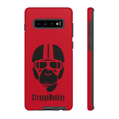 StrangeMunkey Tough Phone Case - DARK RED