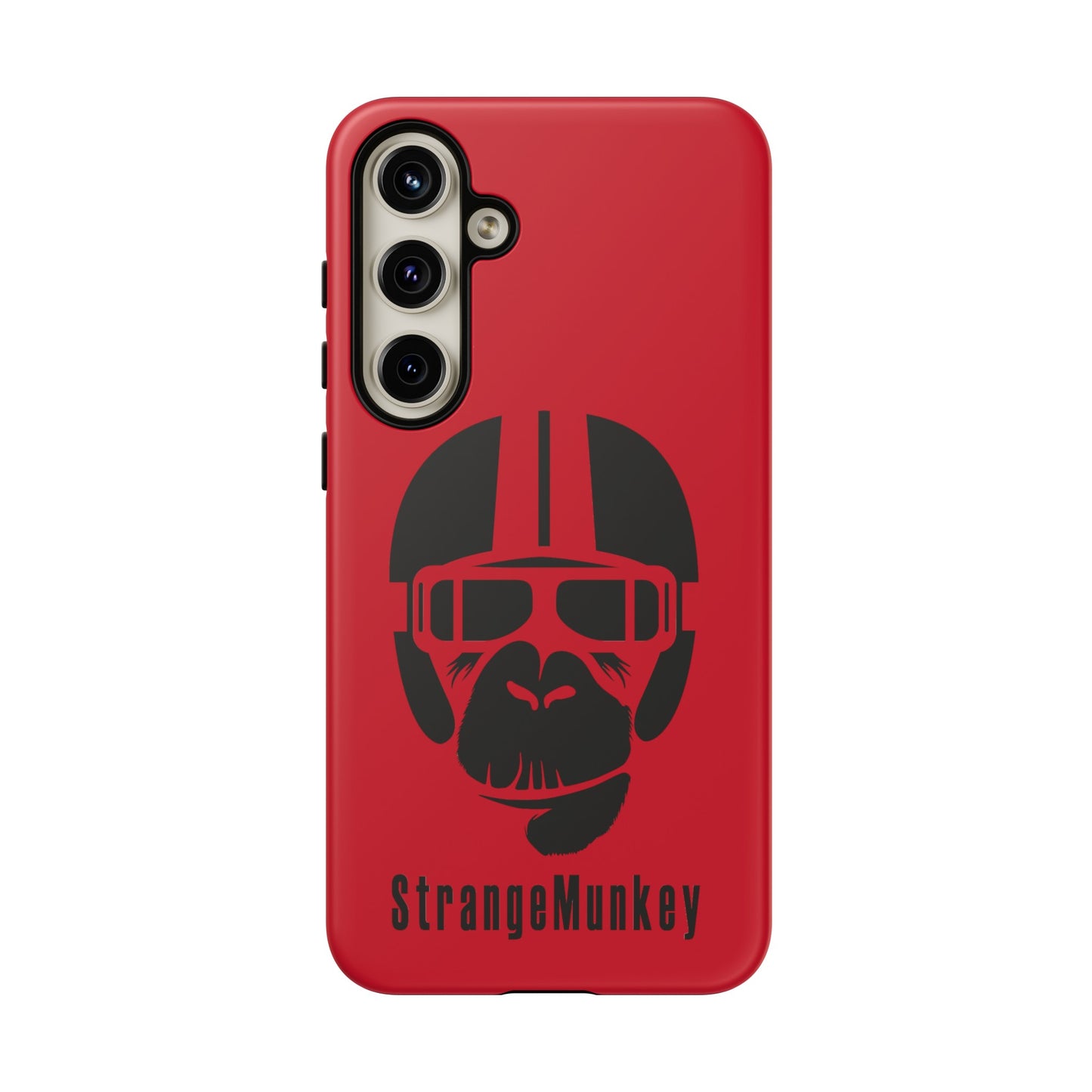 StrangeMunkey Tough Phone Case - DARK RED