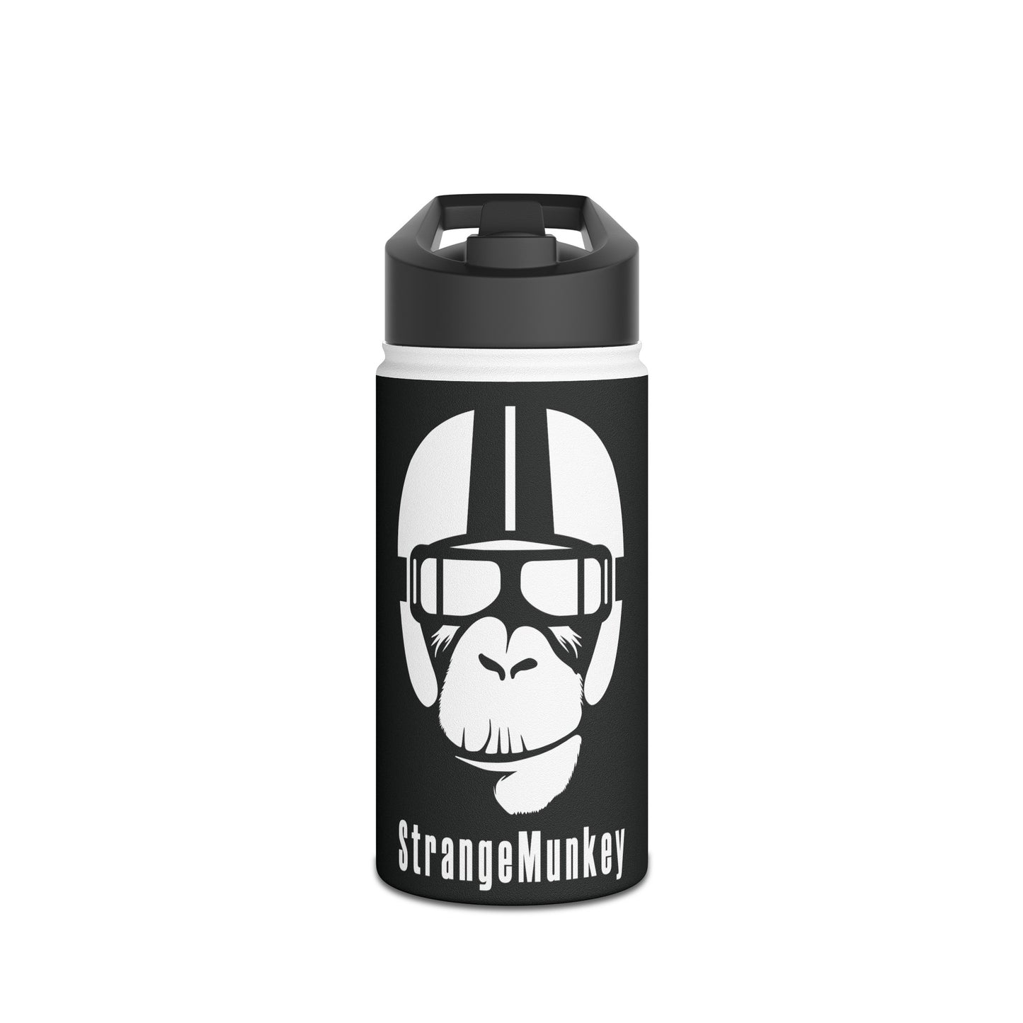 Strangemunkey Stainless Steel Water Bottle, Standard Lid