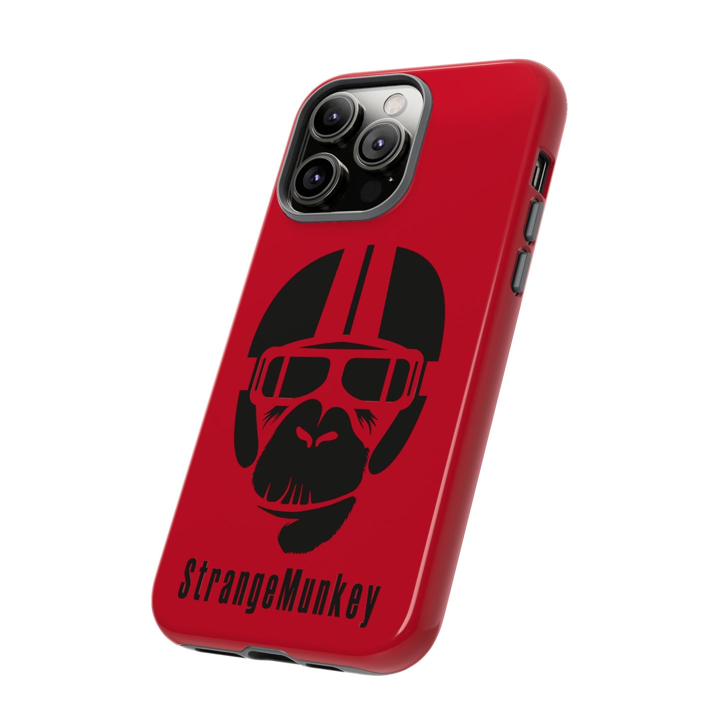 StrangeMunkey Tough Phone Case - DARK RED