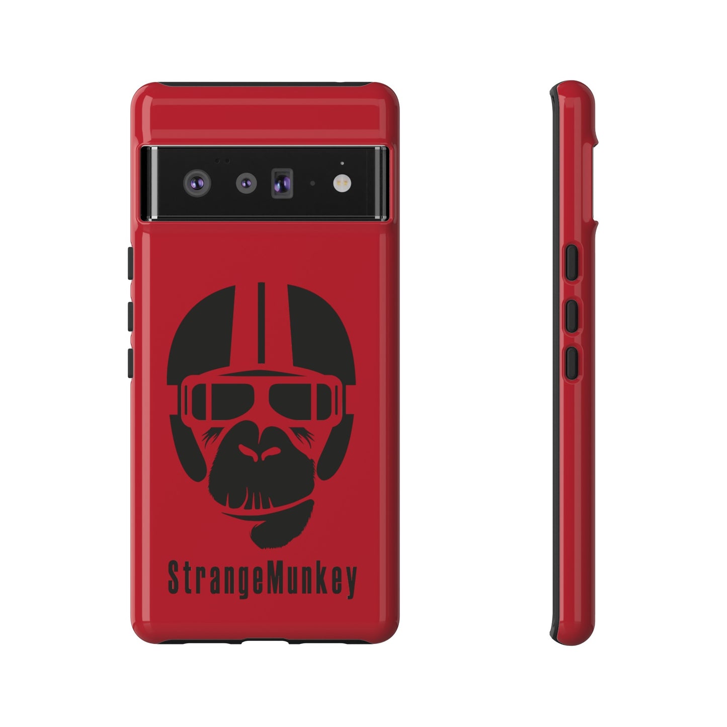 StrangeMunkey Tough Phone Case - DARK RED