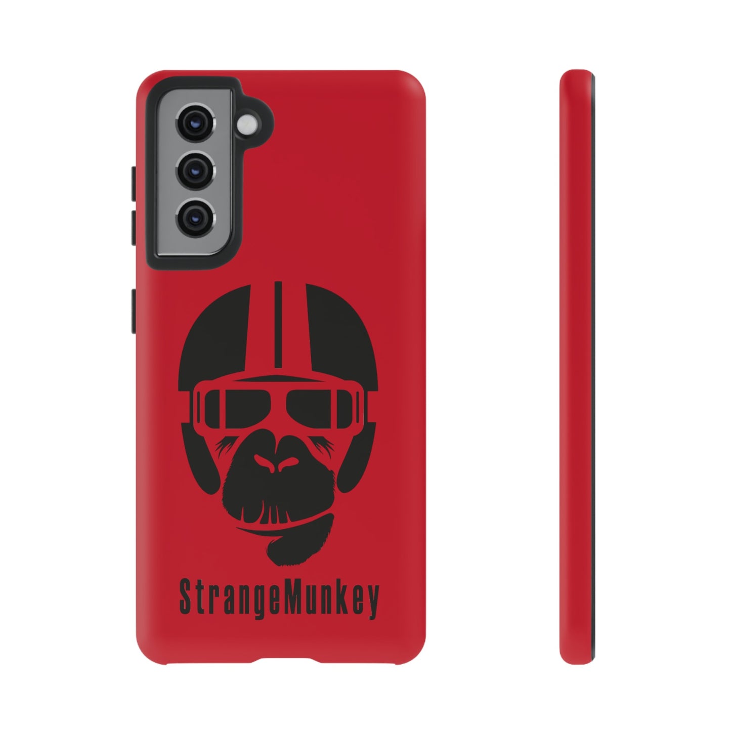 StrangeMunkey Tough Phone Case - DARK RED