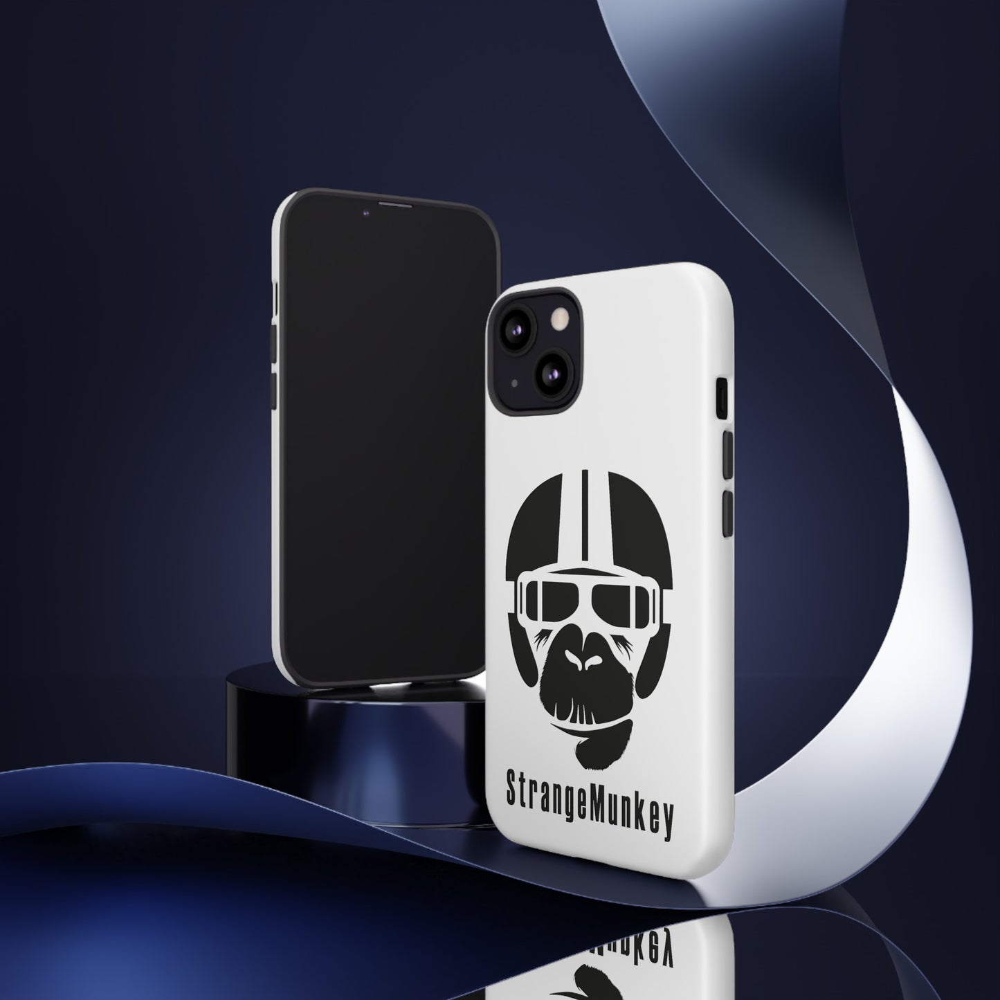 StrangeMunkey Tough Phone Case - WHITE