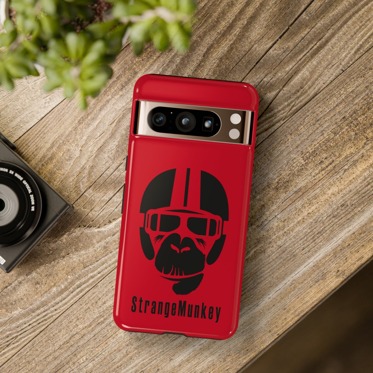 StrangeMunkey Tough Phone Case - DARK RED