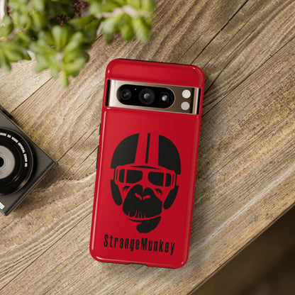 StrangeMunkey Tough Phone Case - DARK RED