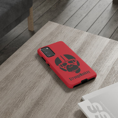 StrangeMunkey Tough Phone Case - DARK RED