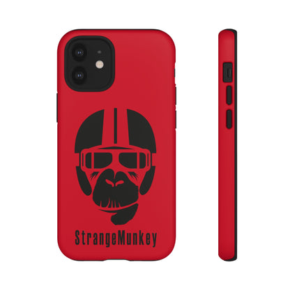 StrangeMunkey Tough Phone Case - DARK RED