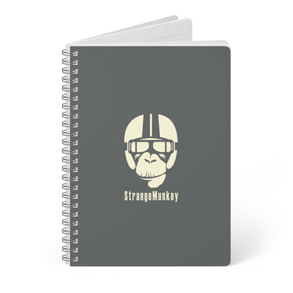 StrangeMunkey Wirobound Softcover Notebook, A5 Grey