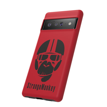 StrangeMunkey Tough Phone Case - DARK RED