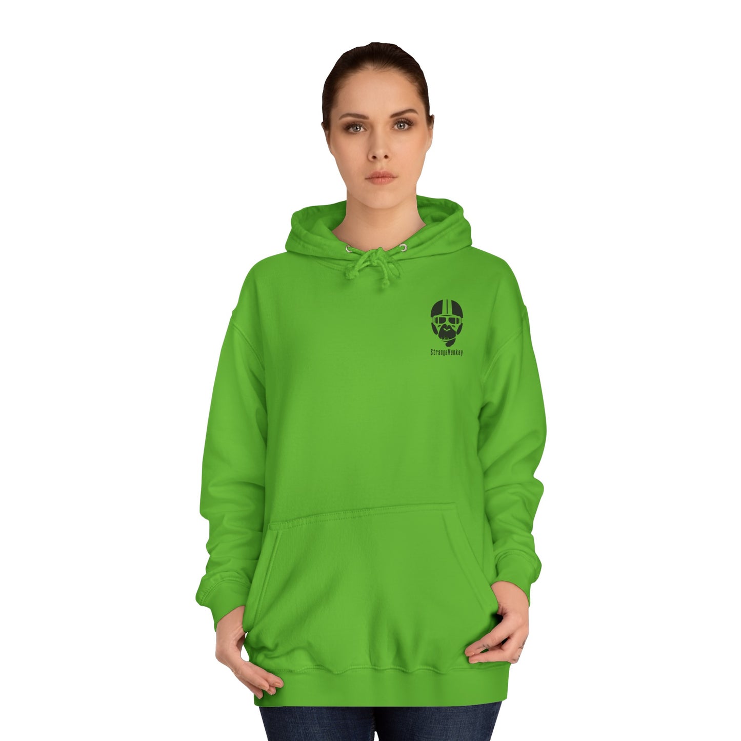 StrangeMunkey Original Front Logo - Unisex College Hoodie