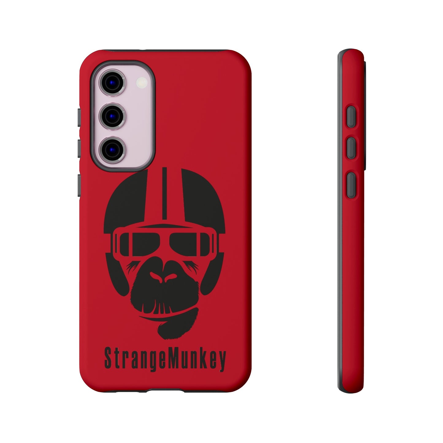 StrangeMunkey Tough Phone Case - DARK RED