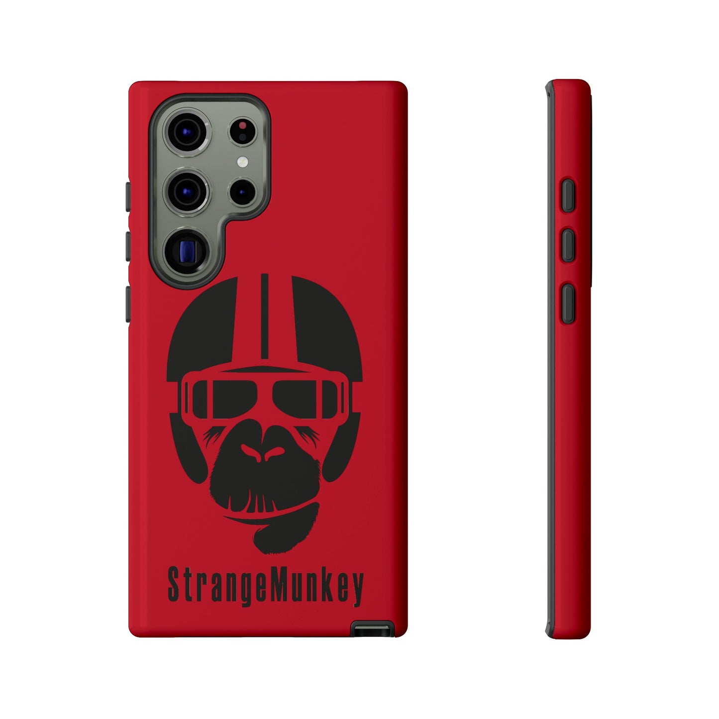 StrangeMunkey Tough Phone Case - DARK RED