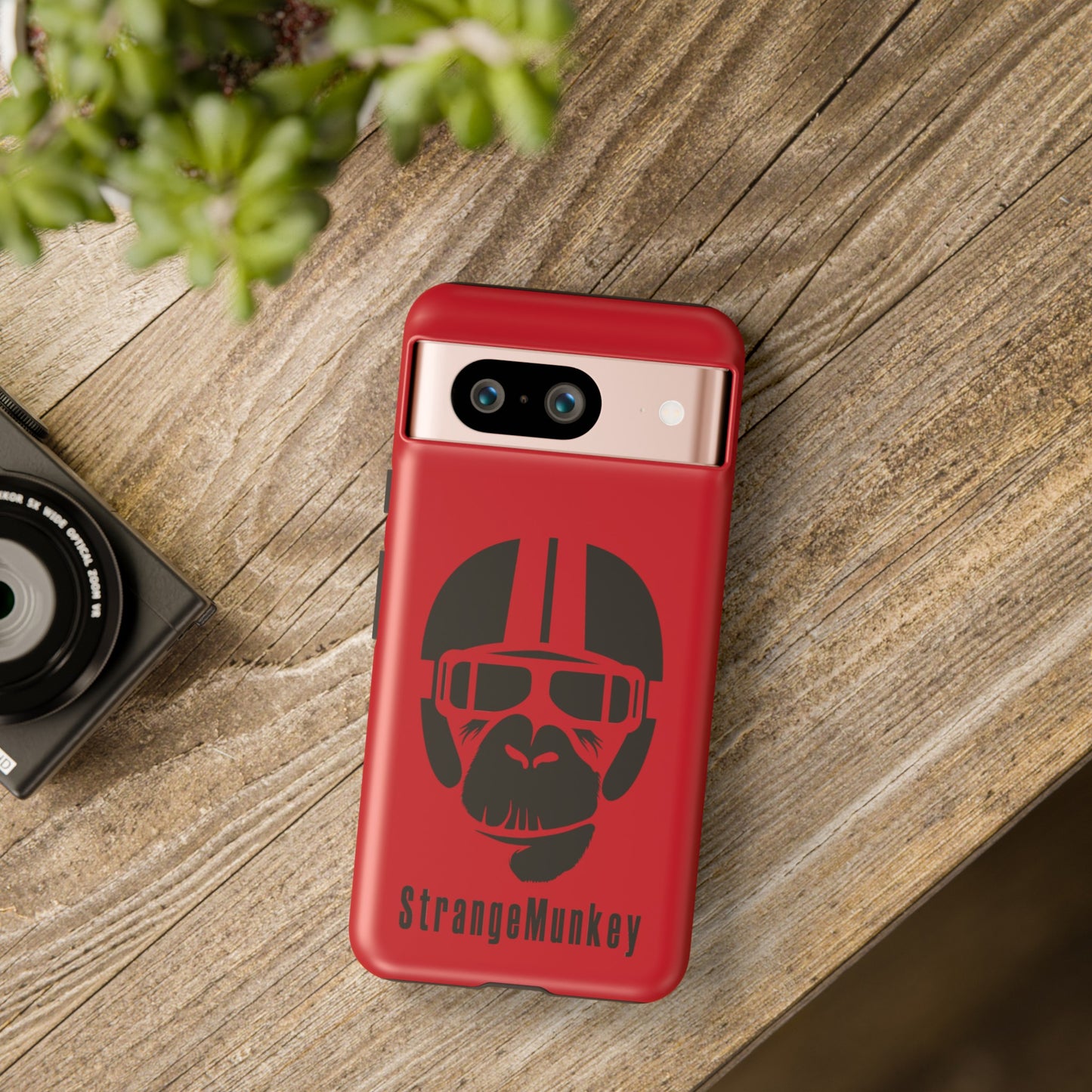 StrangeMunkey Tough Phone Case - DARK RED