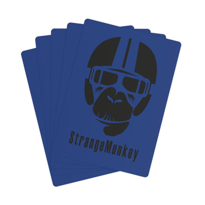 StrangeMunkey Original Poker Cards - DARK BLUE