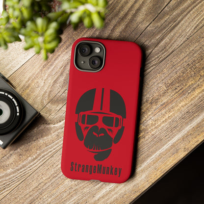 StrangeMunkey Tough Phone Case - DARK RED