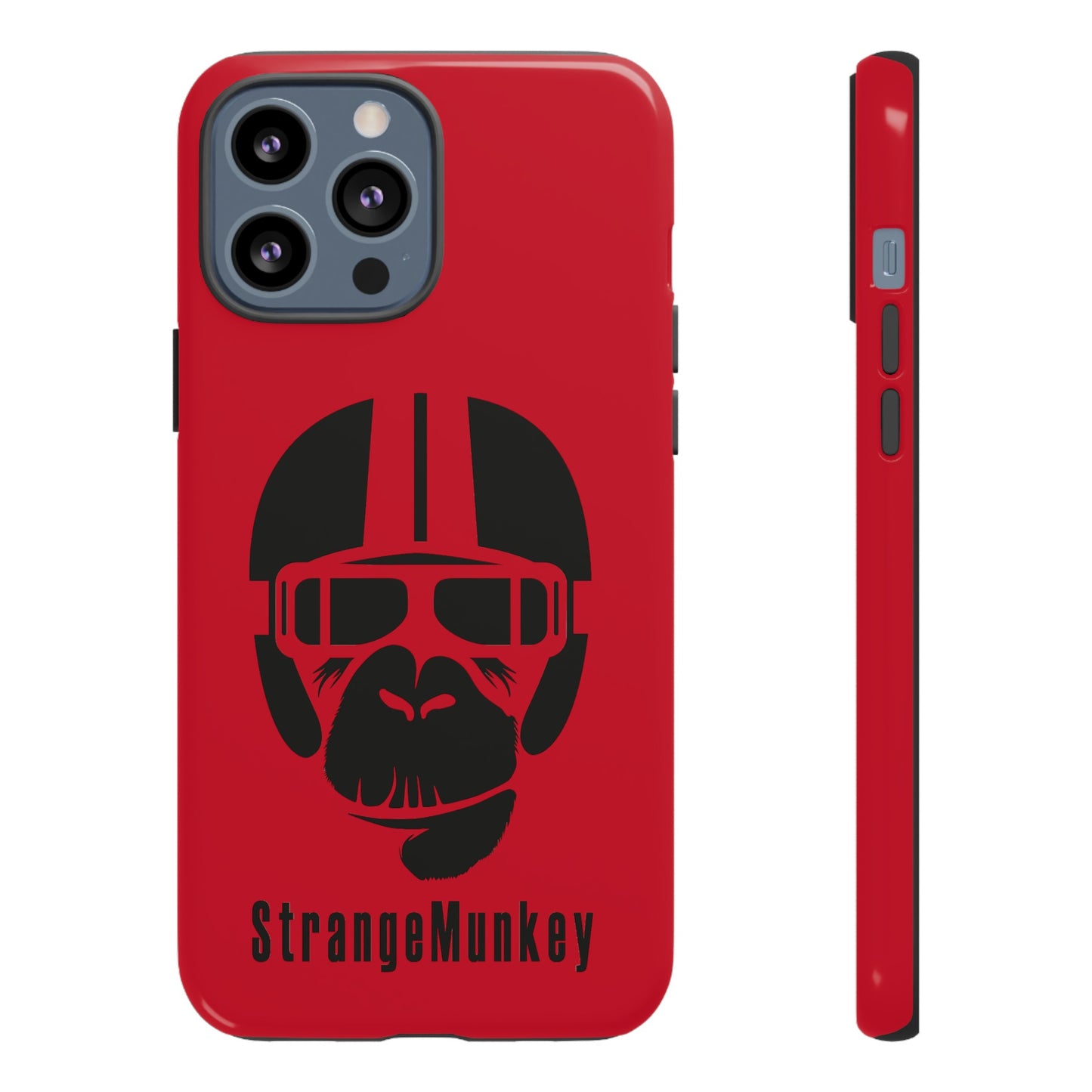 StrangeMunkey Tough Phone Case - DARK RED