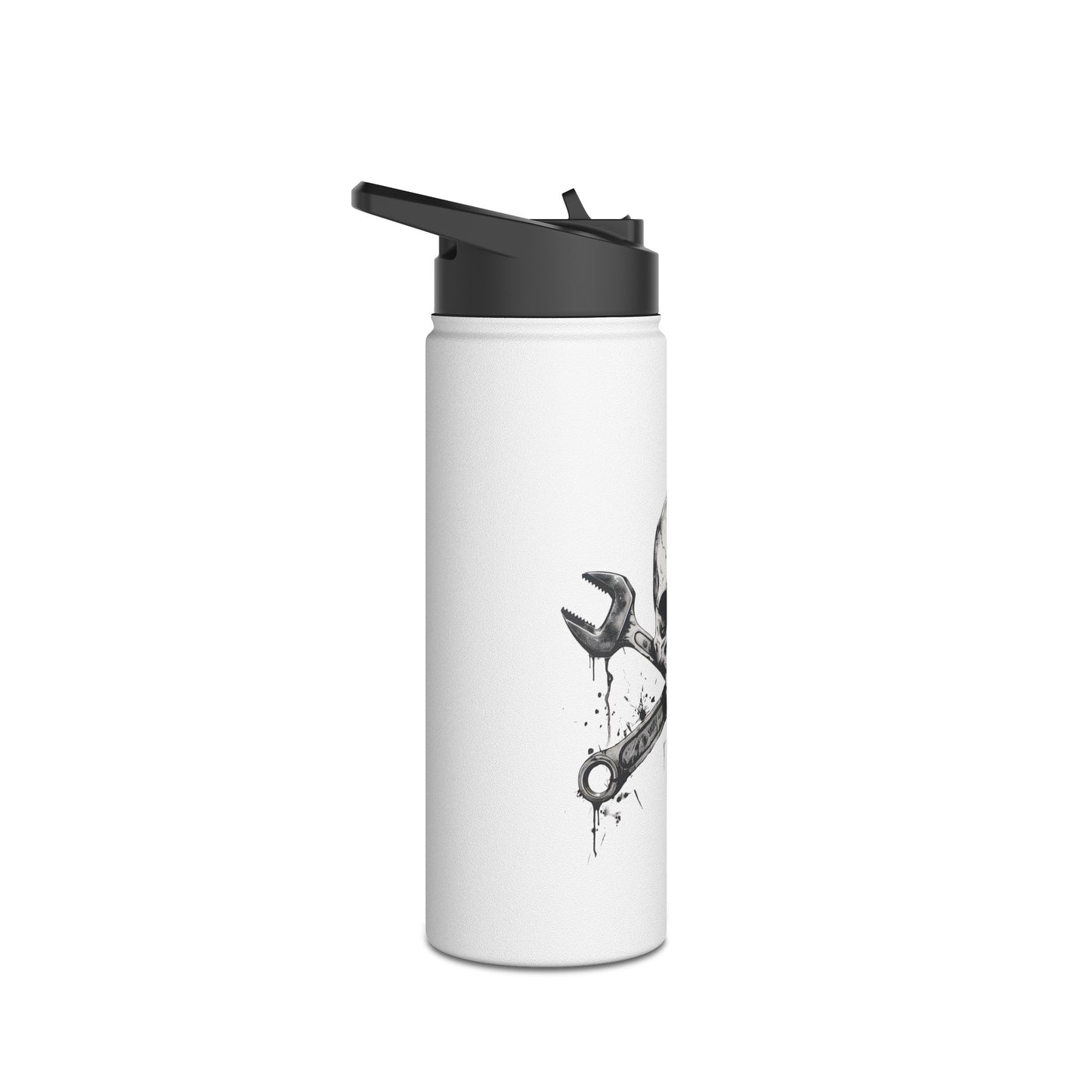 Spanner Bones Stainless Steel Water Bottle, Standard Lid