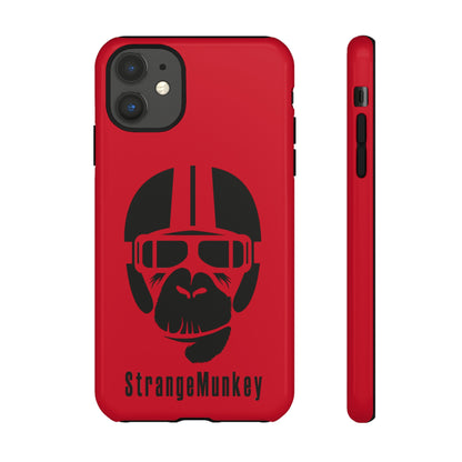 StrangeMunkey Tough Phone Case - DARK RED