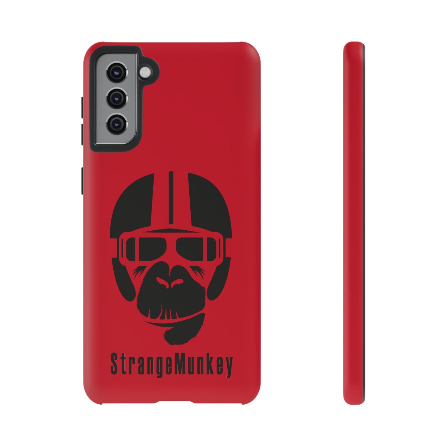 StrangeMunkey Tough Phone Case - DARK RED